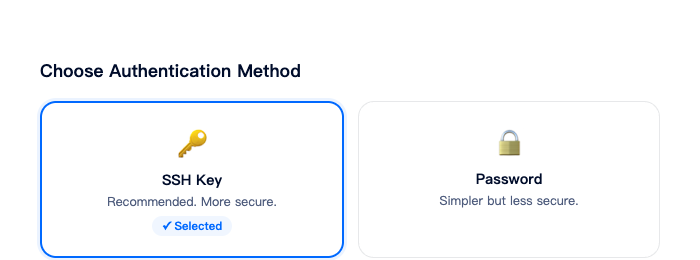 DigitalOcean authentication - SSH Key vs Password